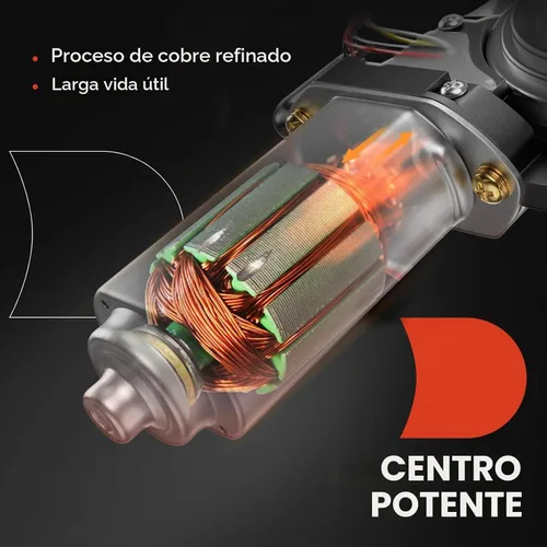 Vista 4 de A-Premium Motor Elevalunas Eléctrico Lado del Pasajero Trasero, con Enchufe de 2 Pines