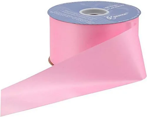 Vista 7 de Berwick Offray Flora - Cinta de satén de 5/8" de ancho x 100 yardas, rosa