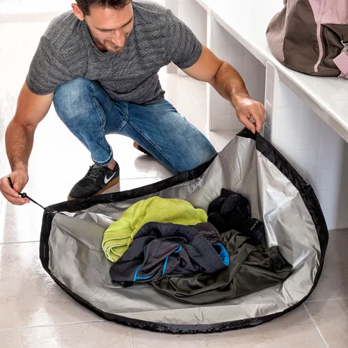 Vista 6 de Esterilla para Vestuarios y Bolsa Impermeable 2 en 1 Gymbag InnovaGoods