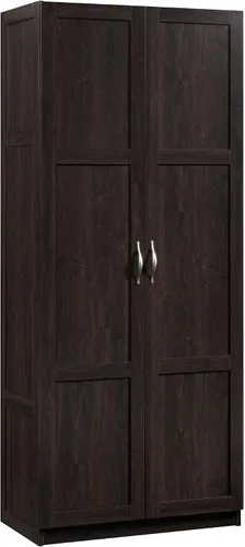 Vista 14 de Sauder Gabinete de almacenamiento alto, negro, 4 estantes ajustables, uso en varias habitaciones