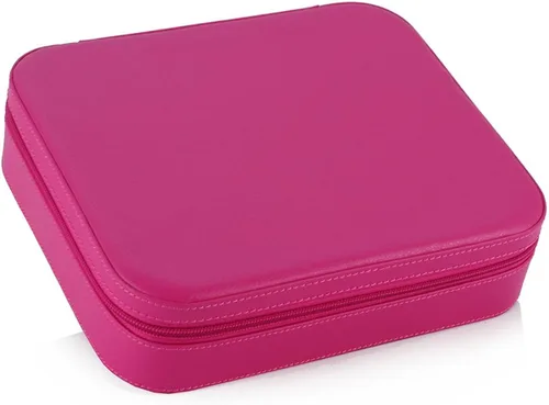 Vista 5 de 3 piezas rosa extra grande gafas de sol de viaje gafas de sol con cremallera caso