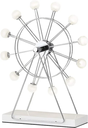 Vista 9 de Adesso Home 2120-22 Lámpara de mesa LED de transición de la colección Coney en acabado cromado, 5.25 pulgadas, grande, bronce