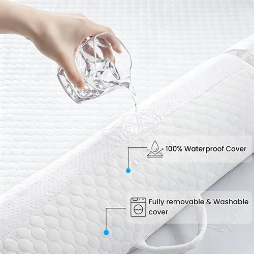 Vista 10 de YIHATA Riel de cama para niños pequeños, parachoques plegables con solapa, 1 paquete de rieles de cama para niños pequeños, rieles de cama