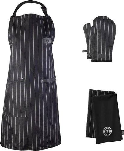 Vista 8 de MasterChef Chef Apron for Men & Women, Cooking Apron for the Kitchen & BBQ Grilling