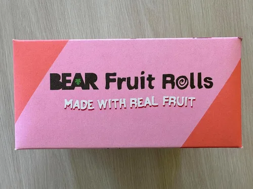 Vista 4 de Bear - Rollos de fruta real, paquete variado de fresa y frambuesa, 48 rollos (24 unidades, 2 rollos por paquete)