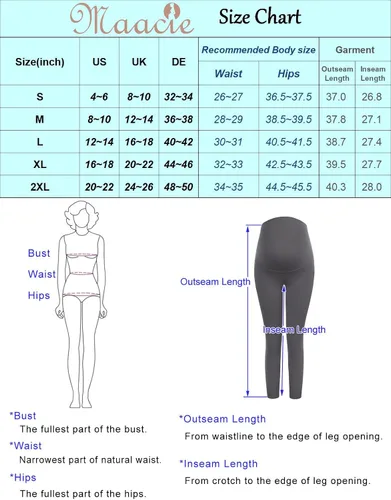 Vista 5 de Maacie Pantalones de yoga de maternidad 2.0 sin costuras Buttery High Wasit Legging versión mejorada