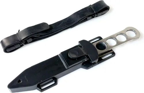 Vista 2 de WarTech Cuchillo de supervivencia de buceo de 8.75 pulgadas con funda para correa de pierna