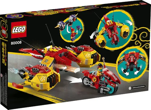 Vista 6 de LEGO Monkie Kid: Monkie - Kit de construcción de juguete de avión Cloud Jet 80008 para niños, niños y niñas a partir de 8 años, exclusivo de Amazon