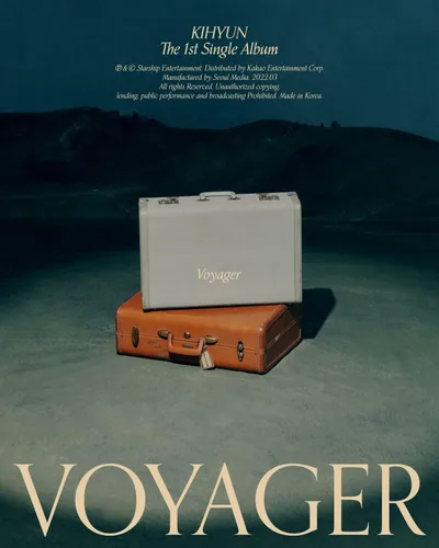 Vista 5 de Monsta X Kihyun VOYAGER 1er álbum individual versión aleatoria CD+96p PhotoBook+1p PhotoCard+1p Photo Sticker+1ea Bookmark+Tracking Sellado