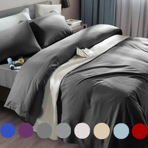 Vista 11 de SONORO KATE Juego de sábanas de cama de microfibra súper suave de 1800 hilos, sábanas egipcias de lujo que se ajustan a colchones de bolsillo Beige