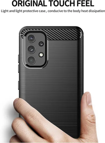 Vista 3 de Asuwish Funda compatible con Samsung Galaxy A32 4G y protector de pantalla de vidrio templado, accesorios para celdas, funda delgada y suave