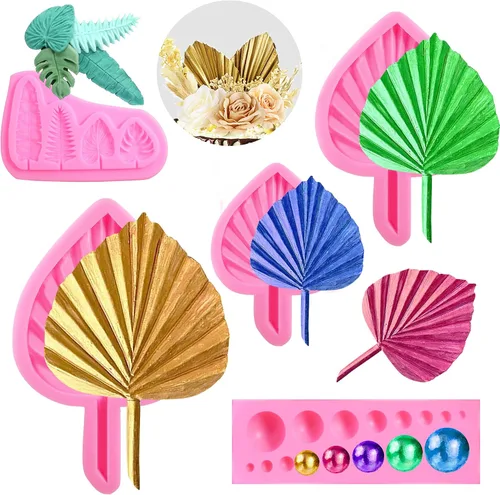 Vista 11 de 5 paquetes de moldes barrocos para fondant, bordes barrocos, moldes de silicona para decoración de pasteles