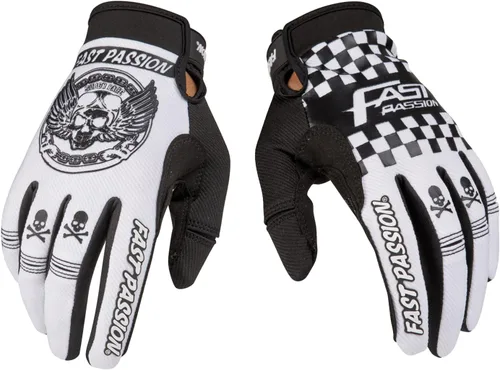 Vista 9 de Guantes de motocicleta Fast Passion para hombres/mujeres - Guantes de bicicleta todoterreno y motocross con características antideslizantes