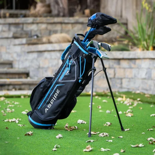 Vista 7 de Aspire X-Lite Super Performance Junior Golf Club Set - Right-Handed Kids Golf Set with Driver, Hybrid, 7 Iron, Putter, Stand Bag & Headcovers