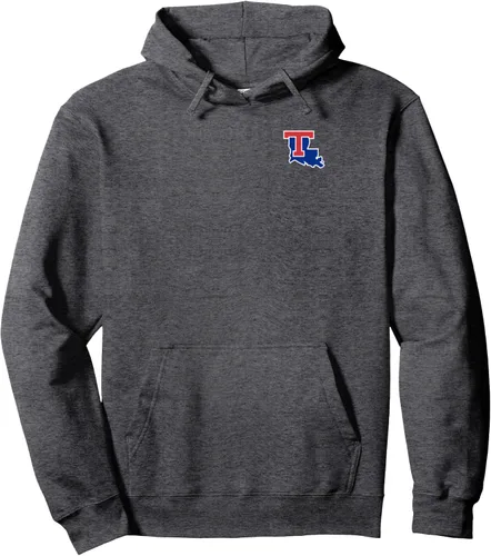 Vista 4 de Louisiana Tech Bulldogs - Sudadera con capucha con logotipo de pecho izquierdo, Negro