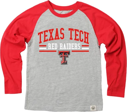 Vista 24 de Wes and Willy NCAA playera raglán de manga larga para niños