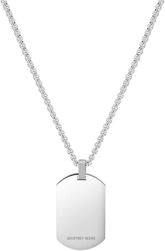 Vista 2 de Geoffrey Beene Collar con colgante de acero inoxidable para hombre