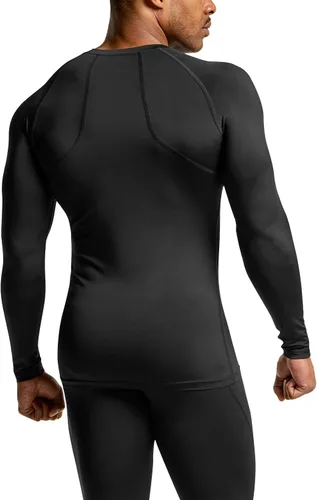 Vista 4 de ATHLIO - Paquete de 1 o 3 camisetas de compresión de manga larga con protección FPU 50+ para hombre, camiseta de protección para deportes acuáticos