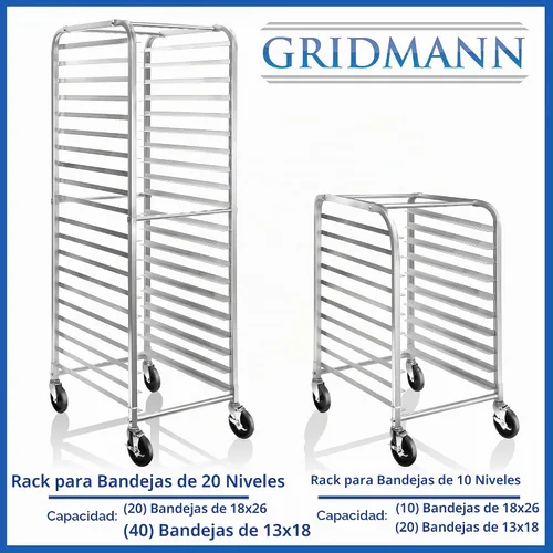 Vista 6 de Gridmann Commercial estante para panadería, 10 láminas