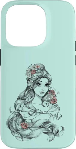 Vista 17 de iPhone 16 Disney Beauty & The Beast Floral Belle Sketch Case