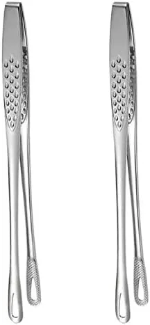 Vista 7 de Gold - Pinzas para servir alimentos, cocina, barbacoa, parrilla, freír, acero inoxidable, 2