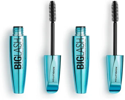 Vista 8 de Makeup Revolution Big Lash Volume Mascara, una máscara que añade volumen, libre de crueldad, negro Alargamiento y volumen con una sensación