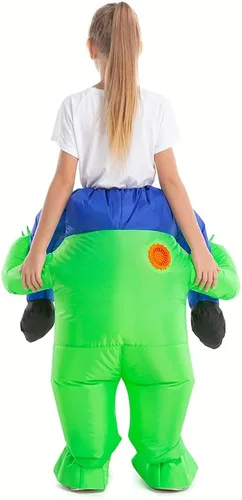 Vista 4 de HSCTEK Disfraz inflable de alienígena infantil