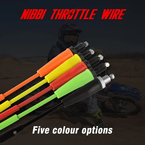 Vista 7 de NIBBI Cable de Acelerador 40.3", Repuesto Universal para Motocicleta 102.5cm Cable de Acelerador Ajustable, Para Dirt Bike Pit Bike YAMAHA Kawasaki