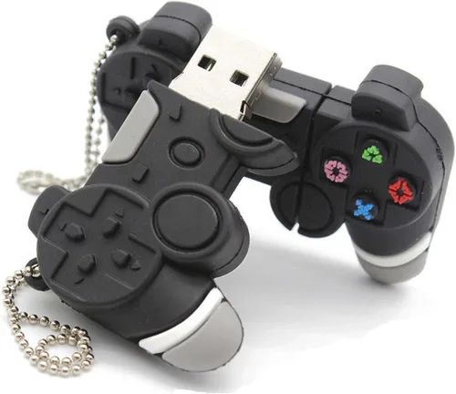 Vista 4 de 64GB 2.0 USB Flash Drive Gamepad Shape, Cool Cartoon Funny Memory Stick Zip Drive Date Storage Pendrive para niños estudiantes regalo