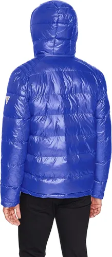 Vista 2 de GUESS Chaqueta acolchada de peso medio con capucha extraíble para hombre