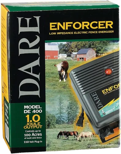 Vista 2 de Dare Productos Energizador de valla eléctrica de 110 voltios 100 acres negro
