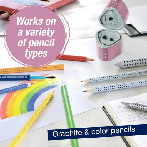 Vista 5 de Faber-Castell Sacapuntas Grip Trio: Sombras de rosas