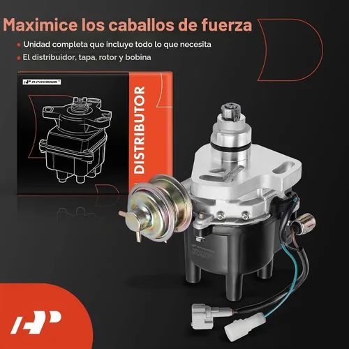 Vista 3 de Distribuidor de encendido A-Premium con tapa y rotor compatible con Toyoya Compatible con Corolla 1988 1989, motor L4 de 1.6L, DOHC
