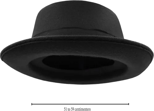Vista 4 de Nicky Bigs Novelties Sombrero de cerdo para adultos, sombrero de cerdo de fieltro, casual, para navegante, gángster, accesorio de disfraz