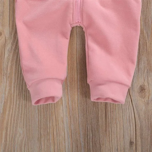 Vista 27 de FYBITBO Mameluco con capucha y cremallera para bebés, niños y niñas, mameluco de manga larga para otoño e invierno, ropa cálida