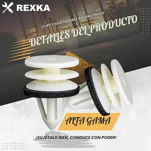 Vista 9 de Rexka 20 piezas para el clip de retención del panel de moldura de puerta GM 20PZAS