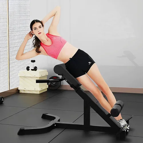 Vista 2 de ComMax Roman Chair Back Hyperextension Bench Adjustable Back Exercise Machine Home Gym Workout Equipment for Abs and Glute