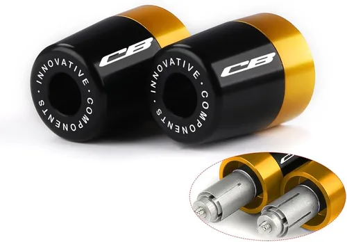 Vista 8 de Extremos de barra de manillar, empuñaduras de mano, tapas de enchufe compatibles con Honda CB 650R/1000R/650F Manillar de motocicleta Grip End cb