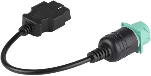 Vista 8 de Estink 9 Pin al adaptador de diagnóstico del camión del Pin OBD2 de 16, conector de Deutsch para el motor de Cummins