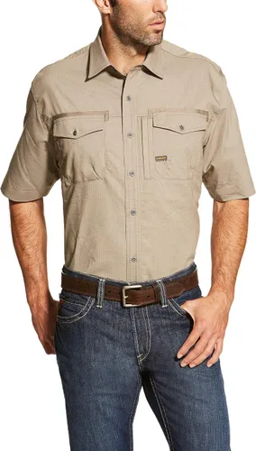 Vista 2 de Ariat - Camisa de trabajo de manga corta para hombre