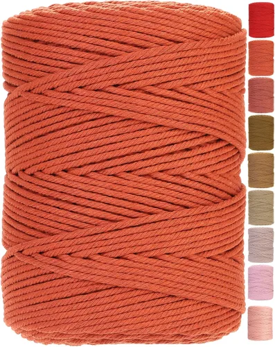 Vista 35 de Cuerda de macramé de 2 mm x 349 metros de cuerda de algodón natural para macramé, cuerda de macramé de color, cuerda de algodón suave, suministros