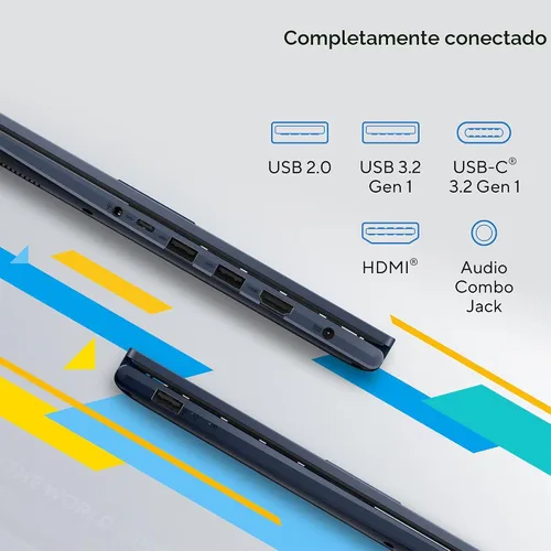 Vista 8 de ASUS Vivobook Laptop 2025 Computadora de negocios ultra portátil, pantalla FHD de 14 pulgadas, 16 GB de RAM, almacenamiento de 1 TB