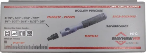 Vista 4 de Mayhew Tools 66012 - Punzón hueco, juego de 10 piezas, color negro