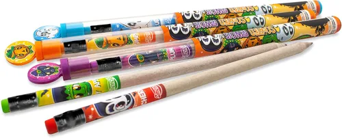 Vista 8 de Lápices de Halloween Smencils – Lápices perfumados gourmet patentados HB #2, 5 unidades, regalos para niños, suministros escolares, recompensas