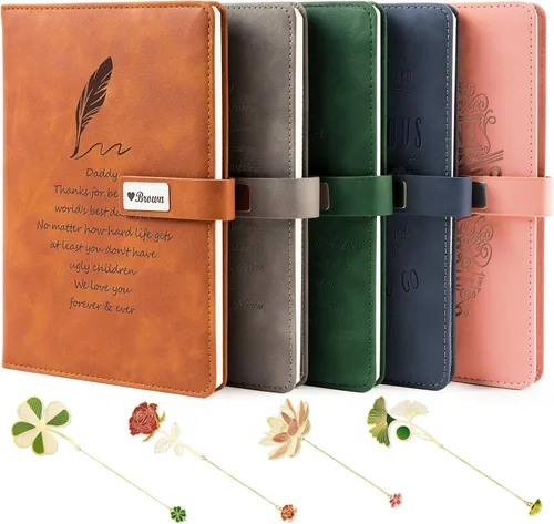 Vista 11 de Diarios de cuero personalizados para cuadernos bíblicos cristianos personalizados de 5 x 7 pulgadas, cuaderno de bocetos, diario de viaje, regalos