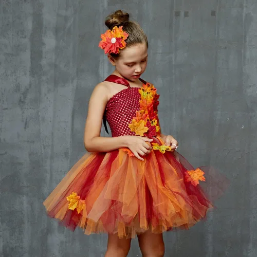 Vista 3 de Disfraz de princesa de hada para niñas con alas de hada de elfo para niños pequeños Halloween cosplay cumpleaños conjunto