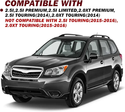 Vista 6 de JSBOYAT Reemplazo del conjunto de faros halógenos para Subaru Forester 2014-2016, carcasa cromada, reflector ámbar, lado izquierdo del conductor