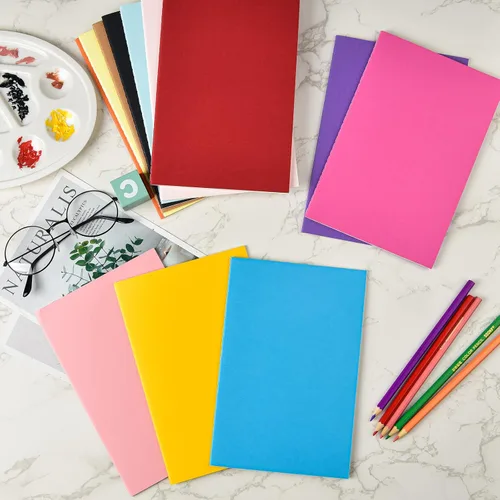 Vista 5 de Coopay Paquete de 12 cuadernos coloridos a granel, tamaño A5, juego de viaje rayado, bloc de notas, planificador de escritura, cuaderno de bocetos