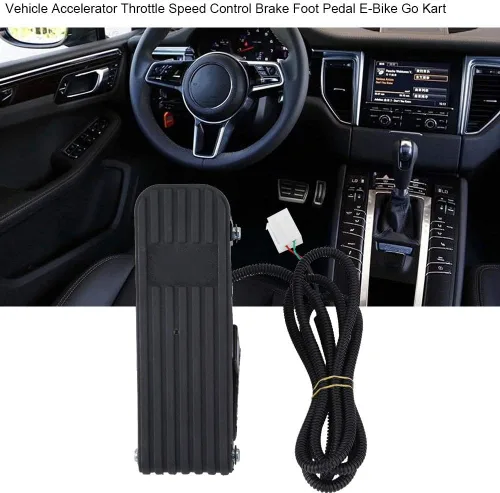 Vista 7 de Pedal de freno para vehículo eléctrico, acelerador de pie, control de velocidad del acelerador, pedal de freno universal para bicicletas eléctricas