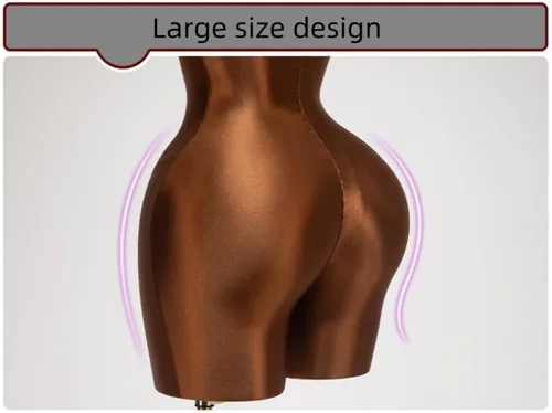 Vista 5 de Maniquí femenino grande con soporte ajustable de cuerpo completo, torso de forma de vestido para tienda de ropa al por menor y exhibición